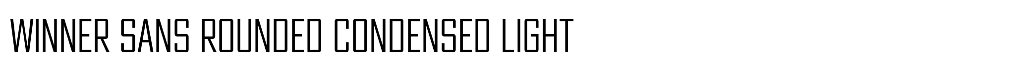 Winner Sans Rounded Condensed Light image